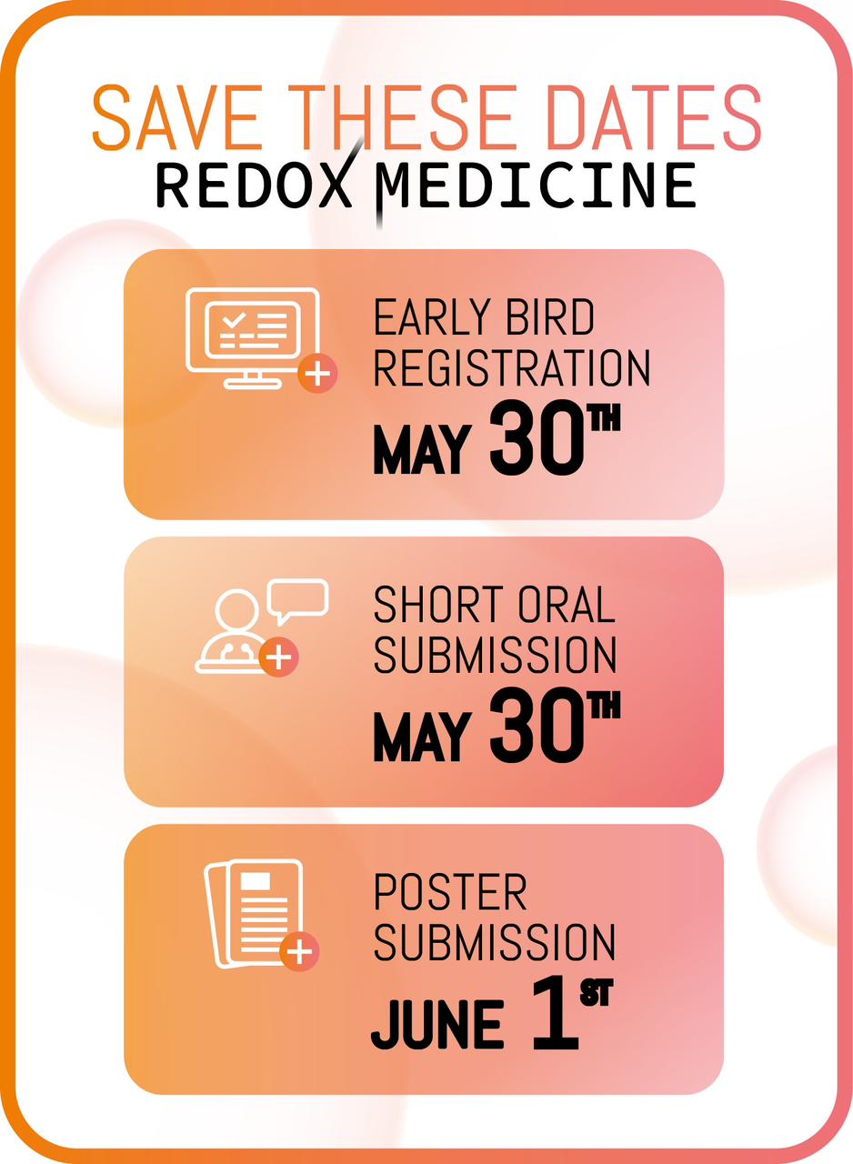 Redox Medicine Key Dates May 10